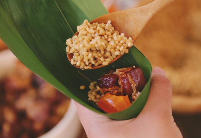 粽子包裹技巧