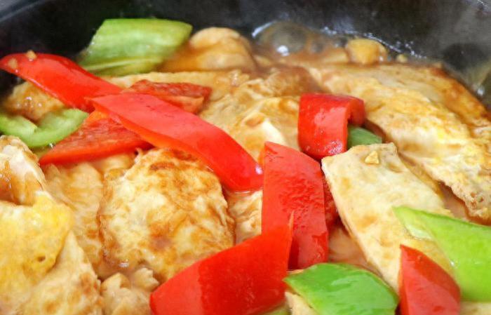 豆腐燒雞蛋成品