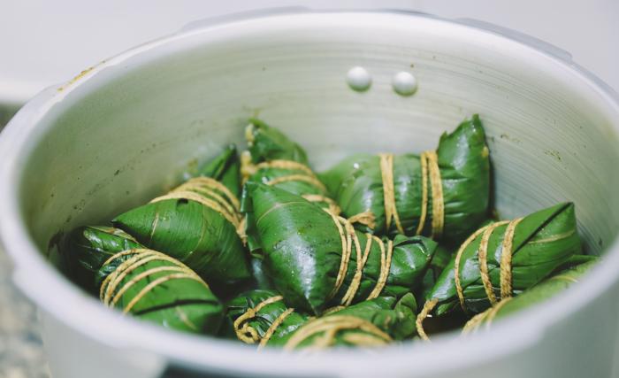 煮粽子過程示意